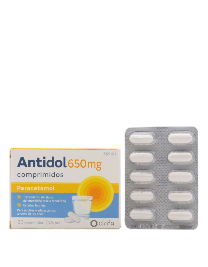 Antidol 650 mg 20 Comprimidos 