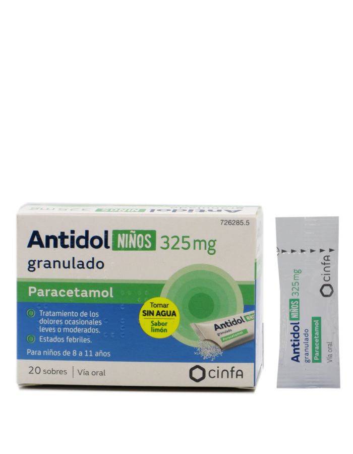 Antidol Niños 325mg 20 Sobres Granulado