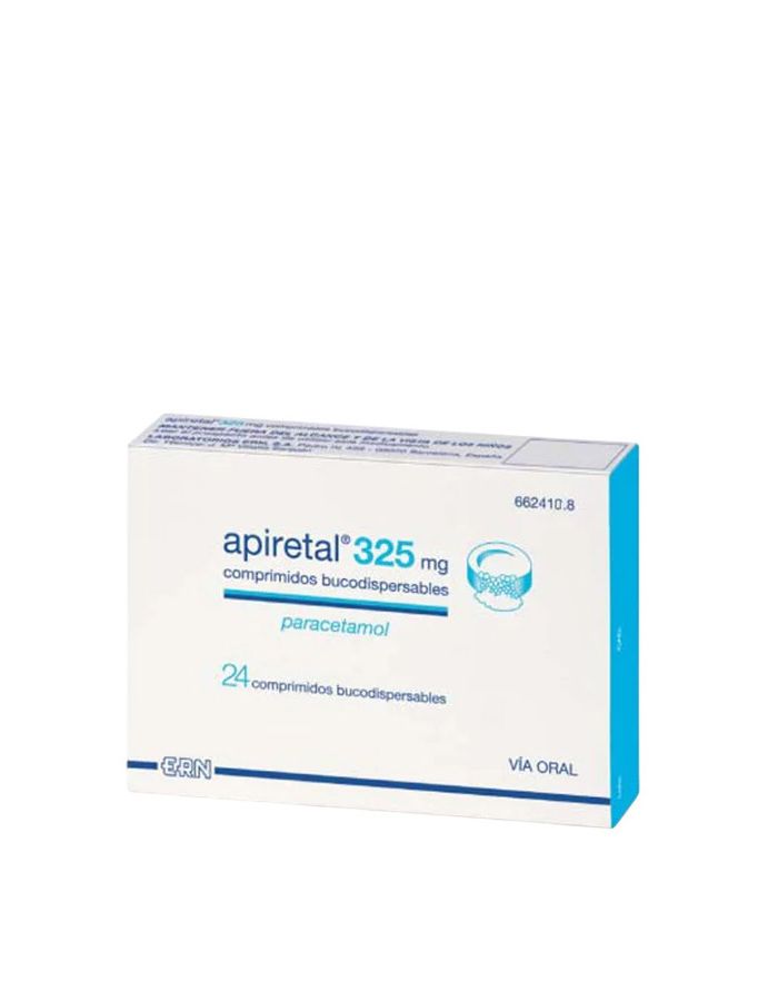 Apiretal 325 mg 24 Comprimidos Bucodispersables Paracetamol