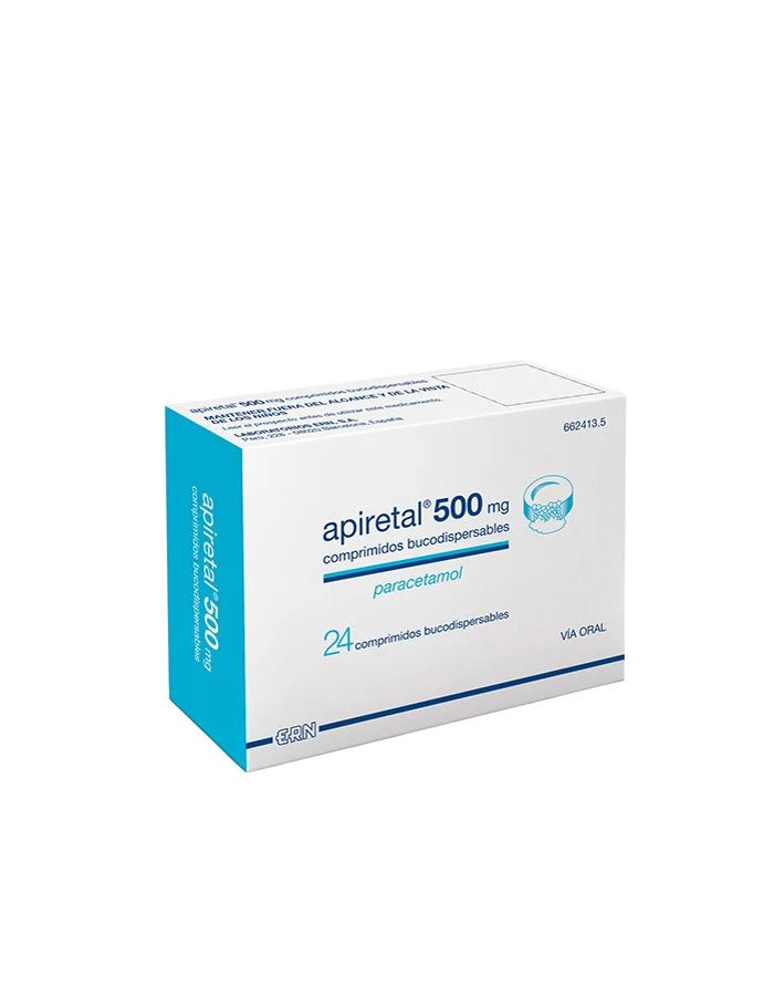 Apiretal 500 mg 24 Comprimidos Bucodispersables Paracetamol