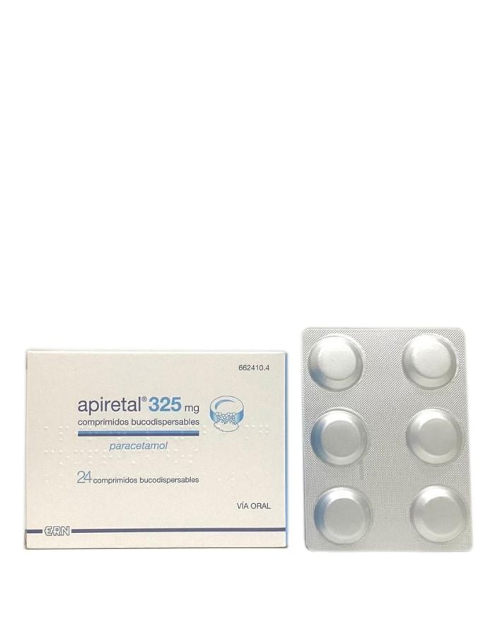 Apiretal 325 mg 24 Comprimidos Bucodispersables Paracetamol