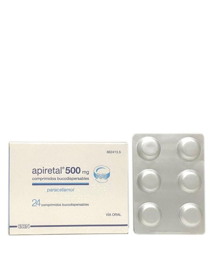 Apiretal 500 mg 24 Comprimidos Bucodispersables Paracetamol