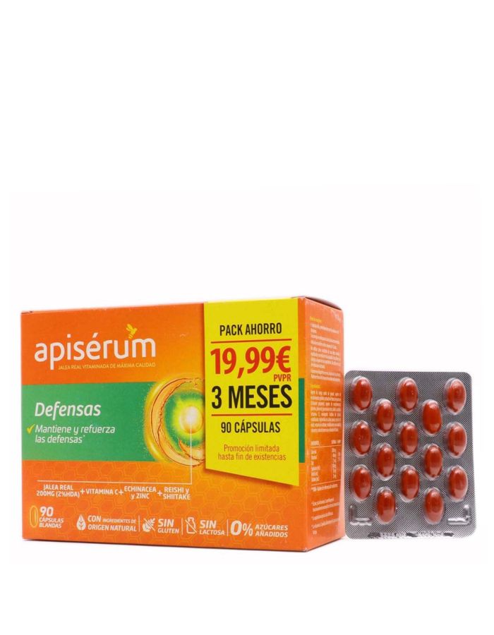 Apiserum Defensas Pack Ahorro 90 Cápsulas      