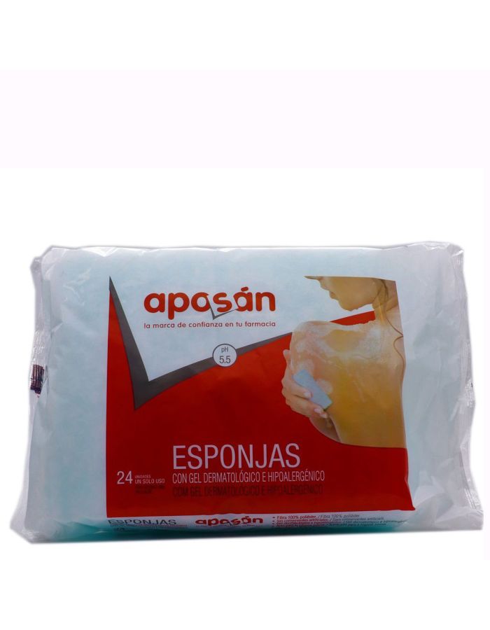 Aposan Esponjas con Jabón Dermatológico 24 Esponjas