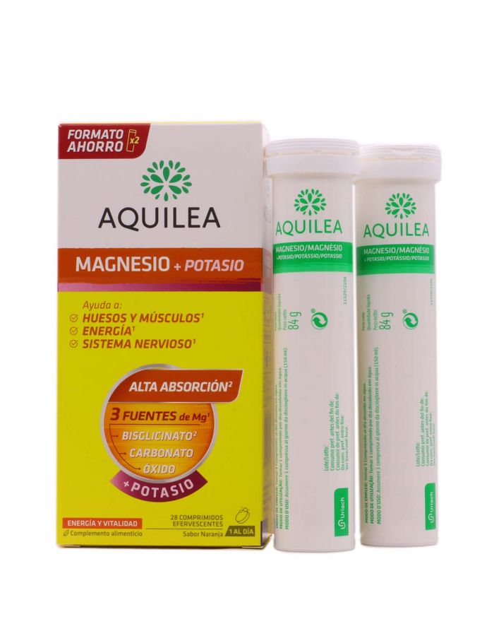 Aquilea Magnesio + Potasio 28 Comprimidos Efervescentes
