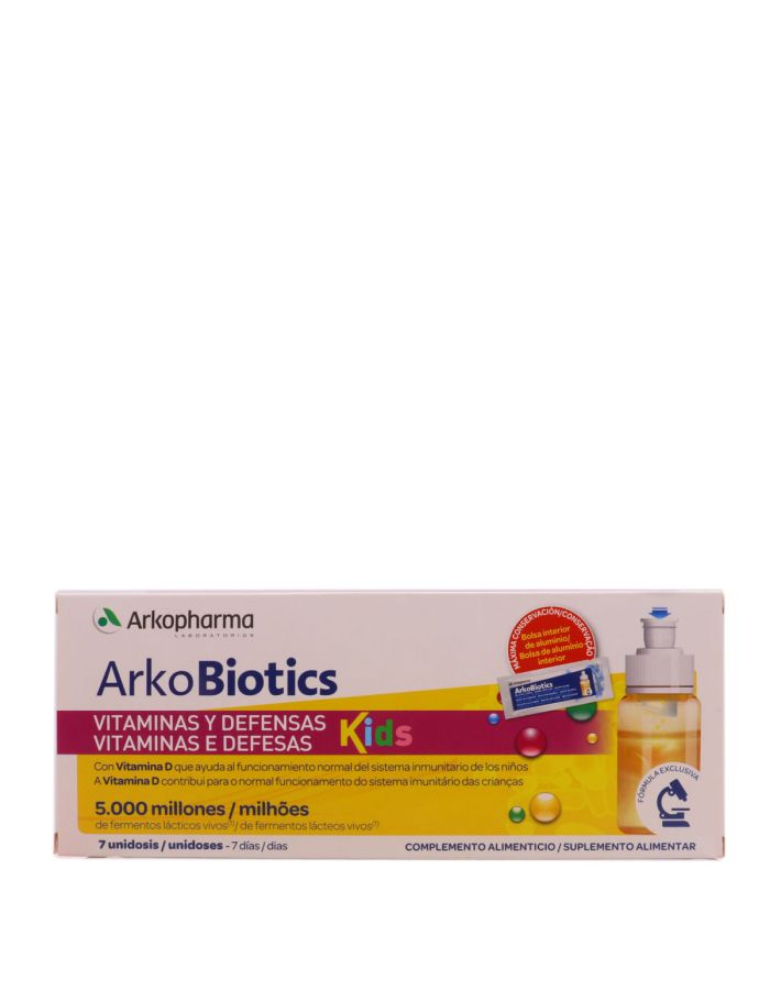 ArkoBiotics Vitaminas y Defensas Kids 7 Unidosis Arkopharma