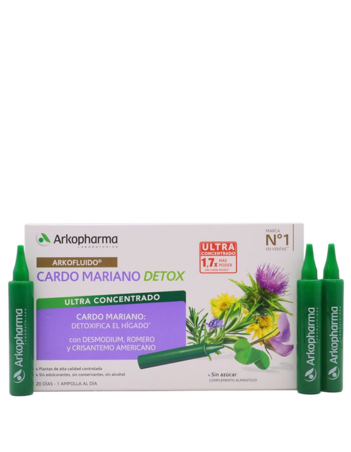 Arkofluído Cardo Mariano Detox 20 Ampollas