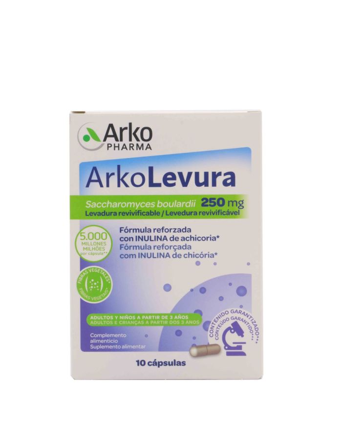Arkolevura Saccharomyces Boulardii 250mg 10 Cápsulas 