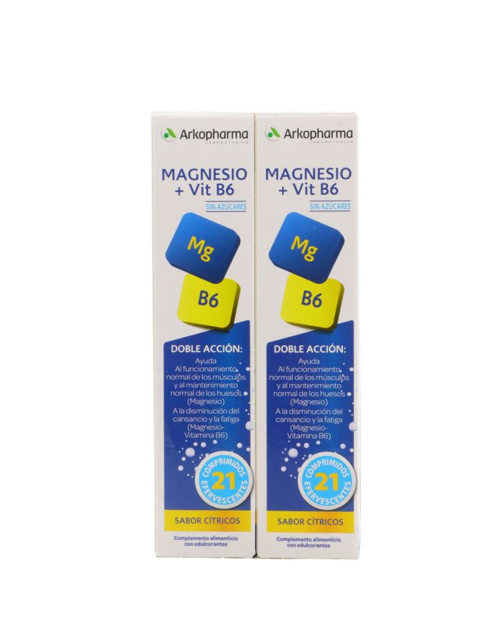 Arkopharma Magnesio B6 42 Comprimidos Efervescentes Sabor Cítricos  Duplo