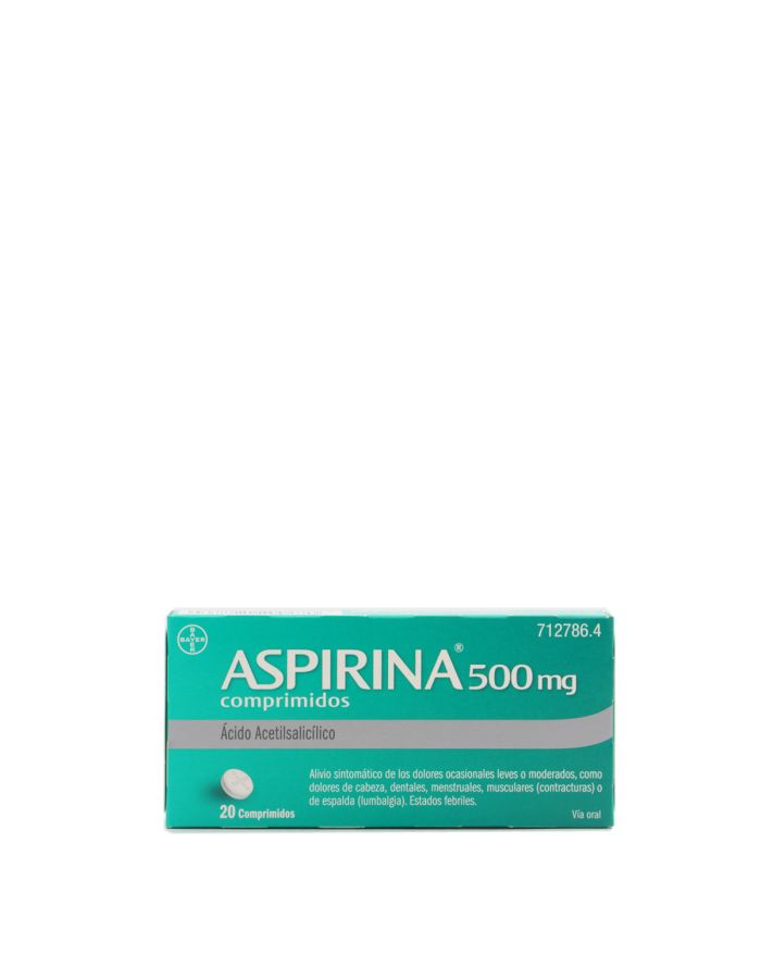 Aspirina 500mg 20 Comprimidos