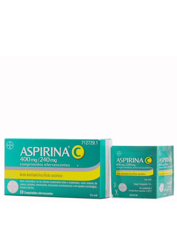 Aspirina C 10 Comprimidos  Efervescentes-1