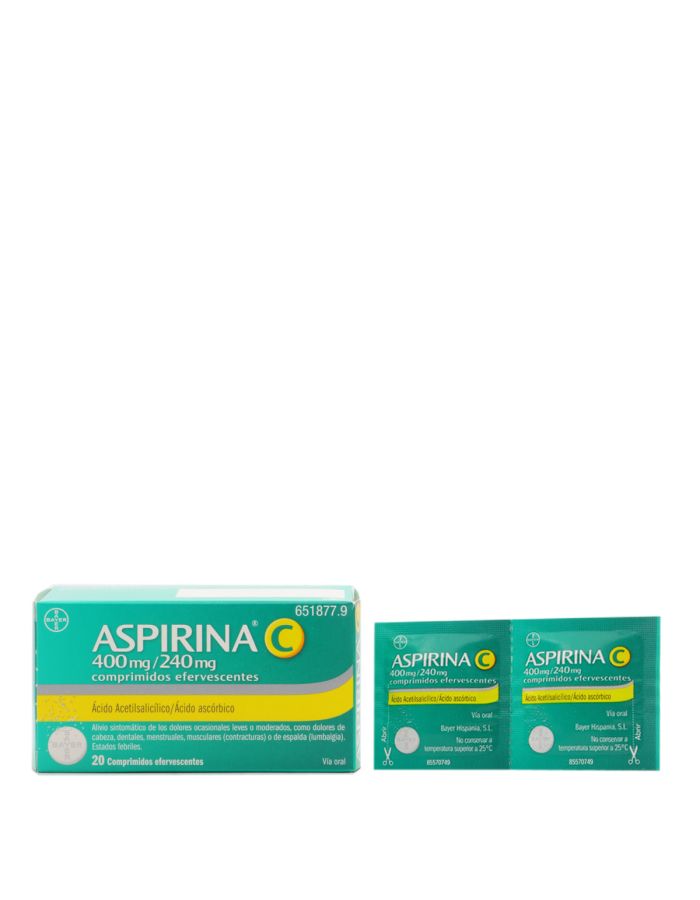 Aspirina C 20 Comprimidos Efervescentes