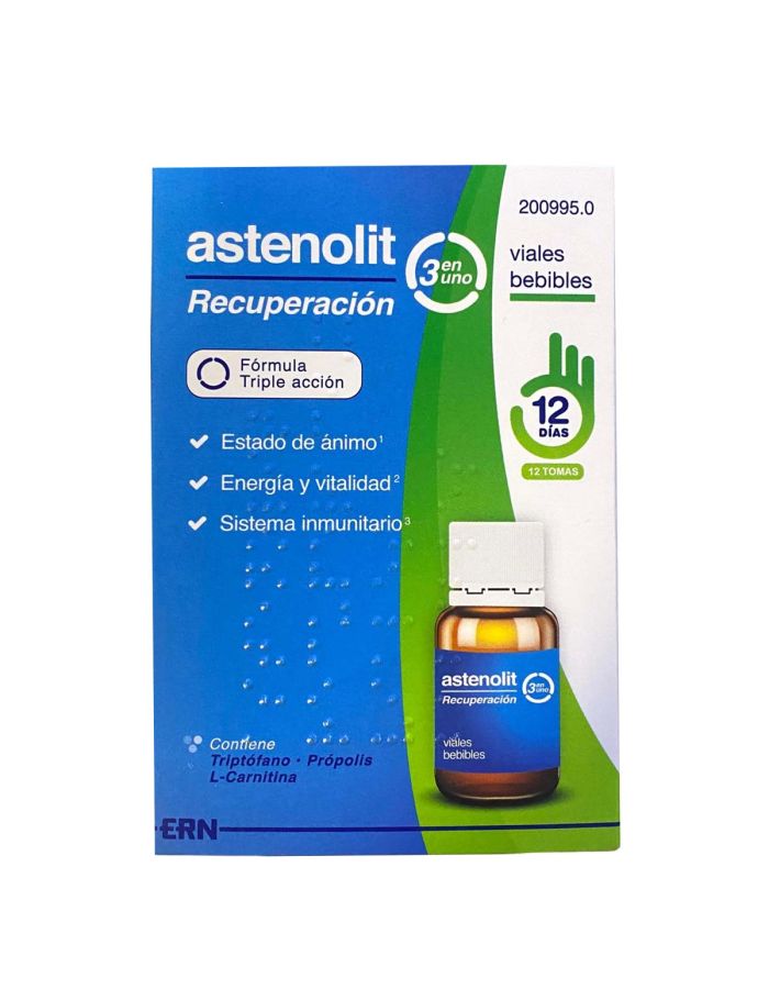 Astenolit Recuperación 3 en 1 12 Viales Bebibles