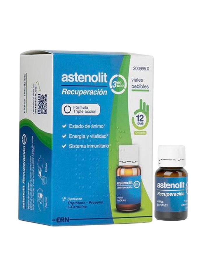 Astenolit Recuperación 3 en 1 12 Viales Bebibles