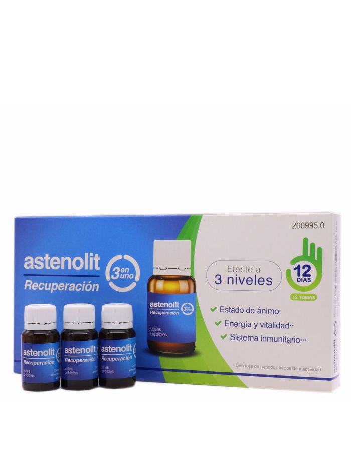 Astenolit Recuperación 3 en 1 12 Viales Bebibles
