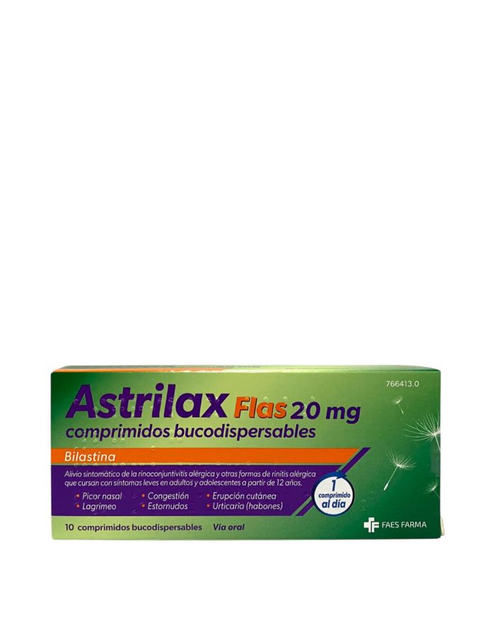 Astrilax Flas 20mg 10 Comprimidos Bucodispersables