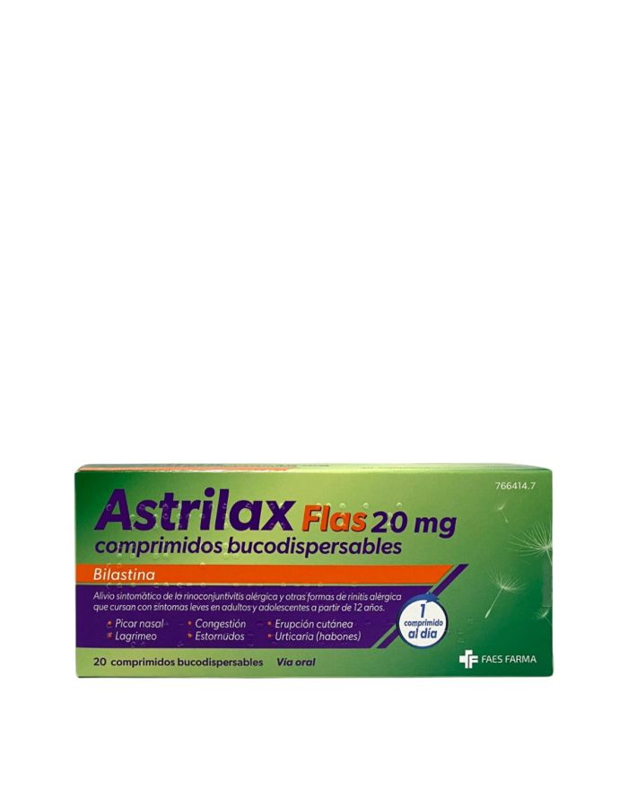 Astrilax Flas 20mg 20 Comprimidos Bucodispersables
