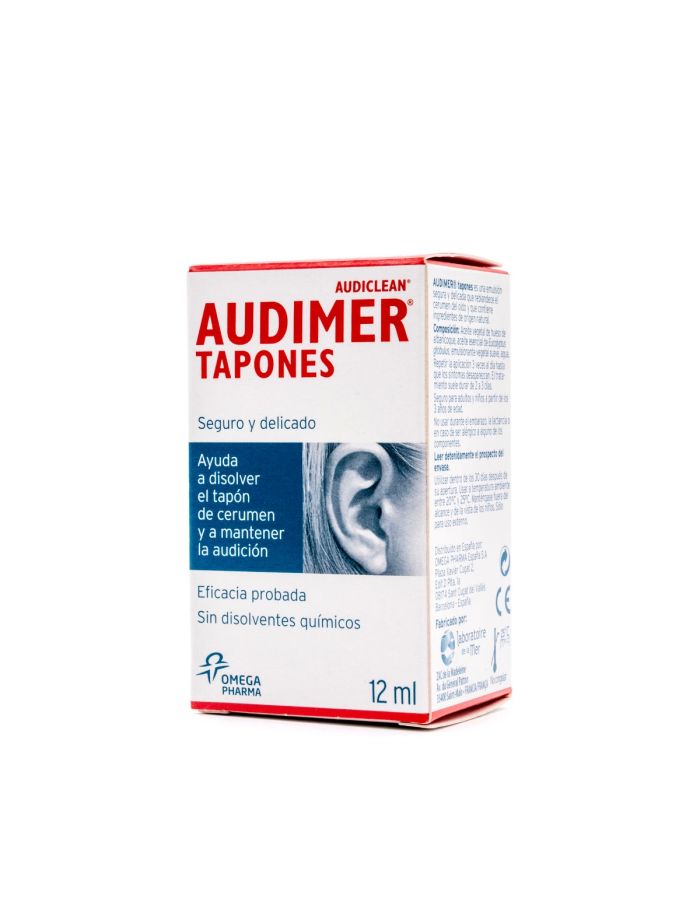 Audimer Tapones Solución Limpieza Oídos Audiclean 12ml