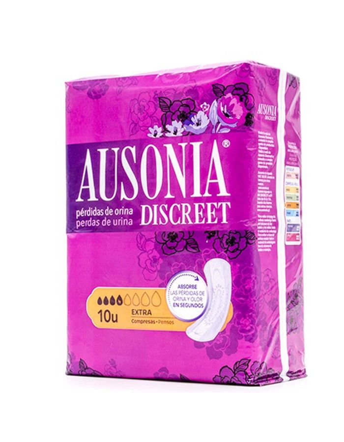 Ausonia Discreet Extra 10 Compresas Para Pérdidas de Orina