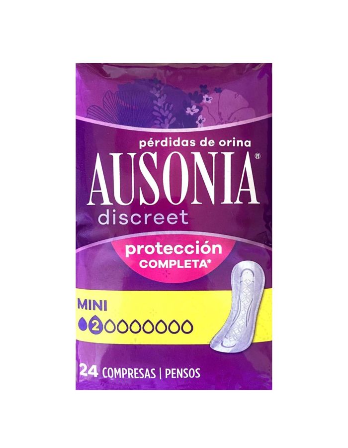 Ausonia Discreet Mini 24 Compresas para Pérdidas de Orina 