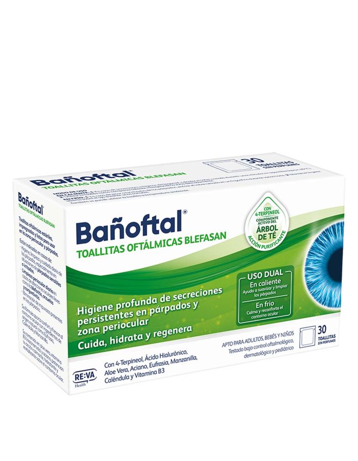 Bañoftal Toallitas Oftálmicas Blefasan 30 Toallitas
