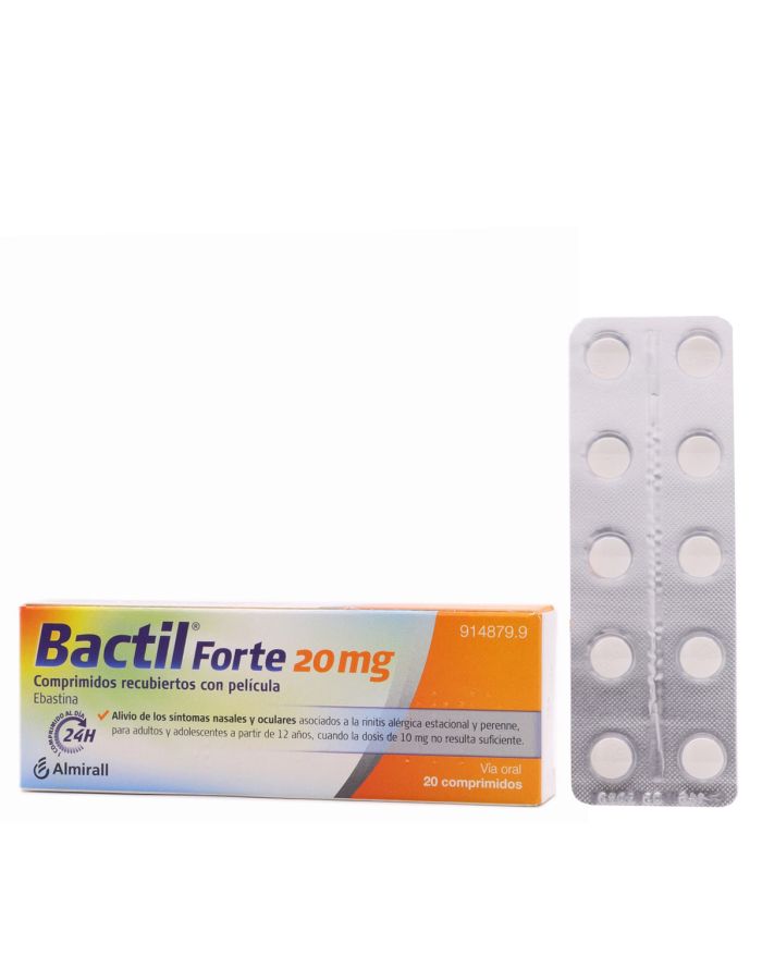 Bactil Forte 20 mg 20 Comprimidos Recubiertos con Película Ebastina