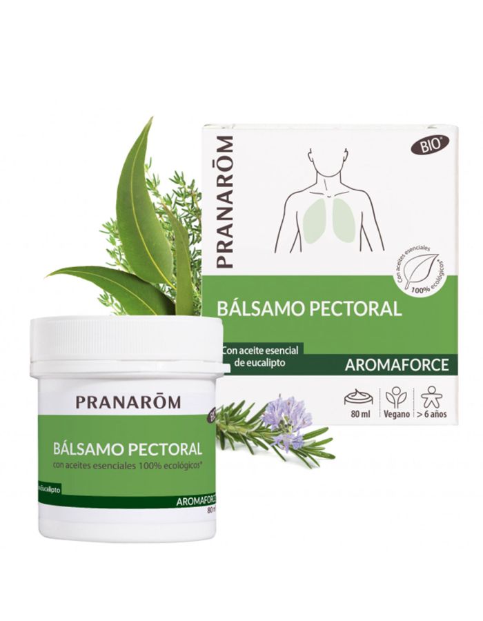 Pranarom Bálsamo Pectoral Bio AROMAFORCE 80ml