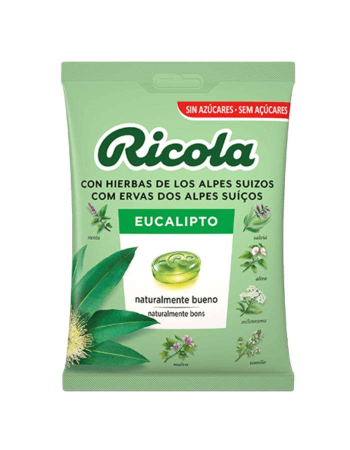 Ricola Eucalipto Caramelos Sin Azúcares 70g
