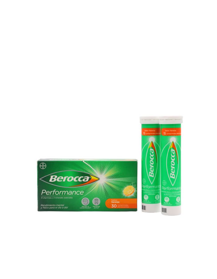 Berocca Performance Sabor Naranja 30 Comprimidos Efervescentes