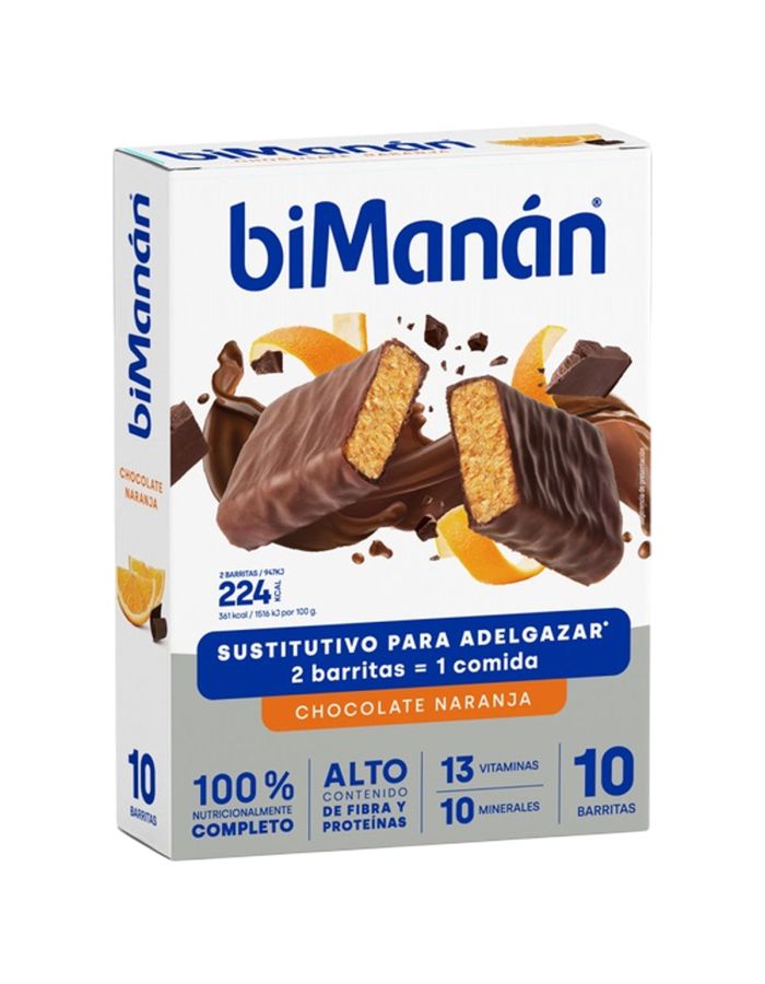 BiManán beSlim Chocolate negro con naranja.