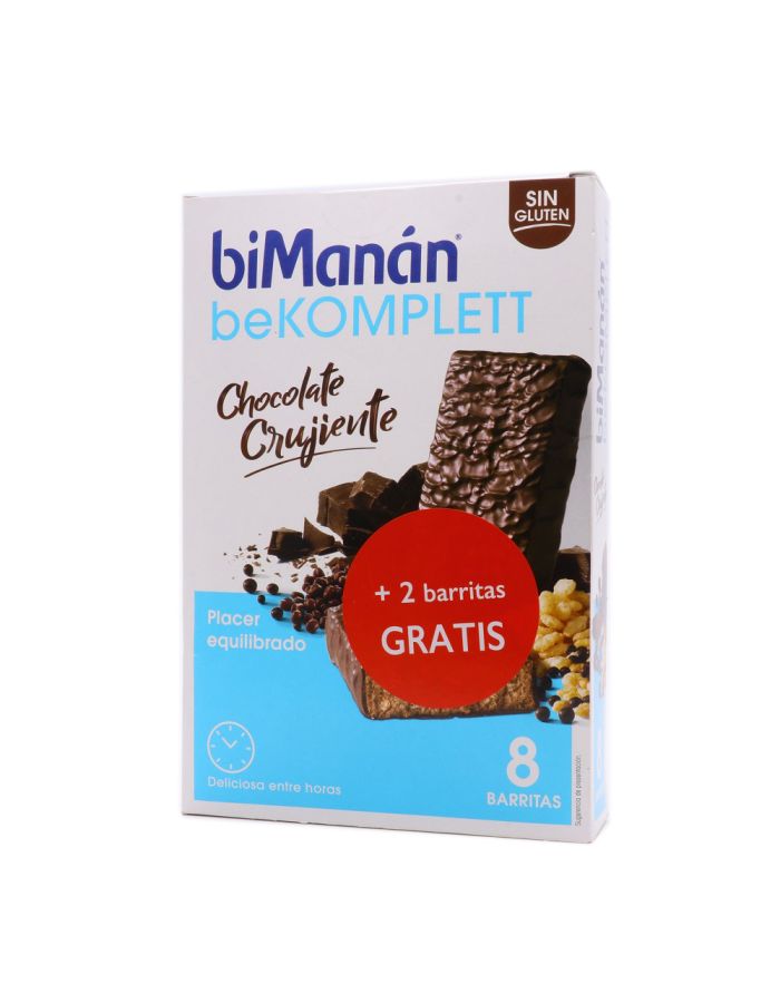 BiManan beKomplett Chocolate Crujiente 8 Barritas