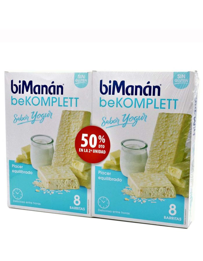 BiManan beKomplett Sabor Yogur 8+8 Barritas 2Ud 50%Dto Duplo