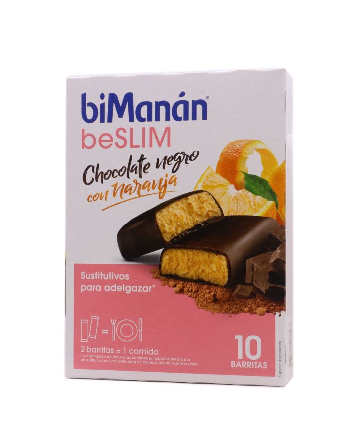 BiManán beSlim Chocolate negro con naranja.