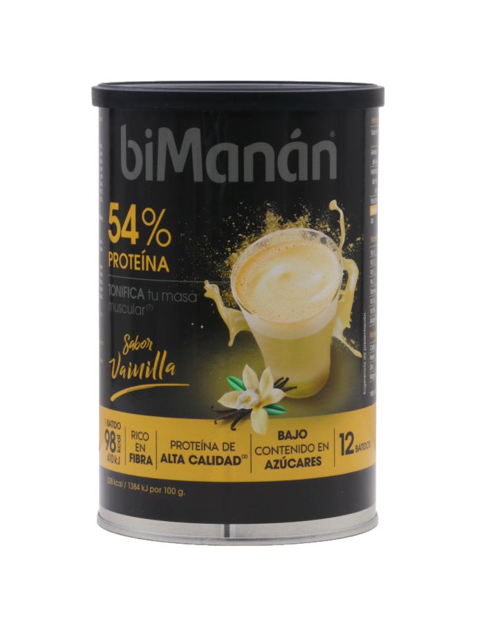 Bimanán Batido Proteína Vainilla 12 Batidos Lata