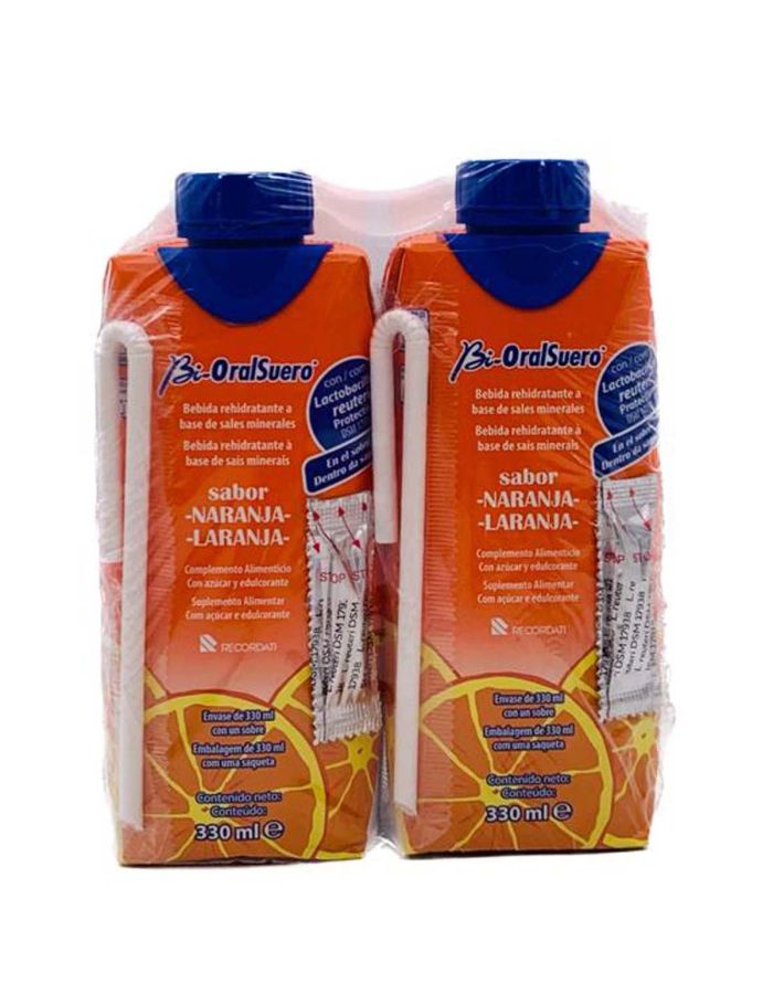 BiOralSuero Sabor Naranja 2 x 330ml Casen