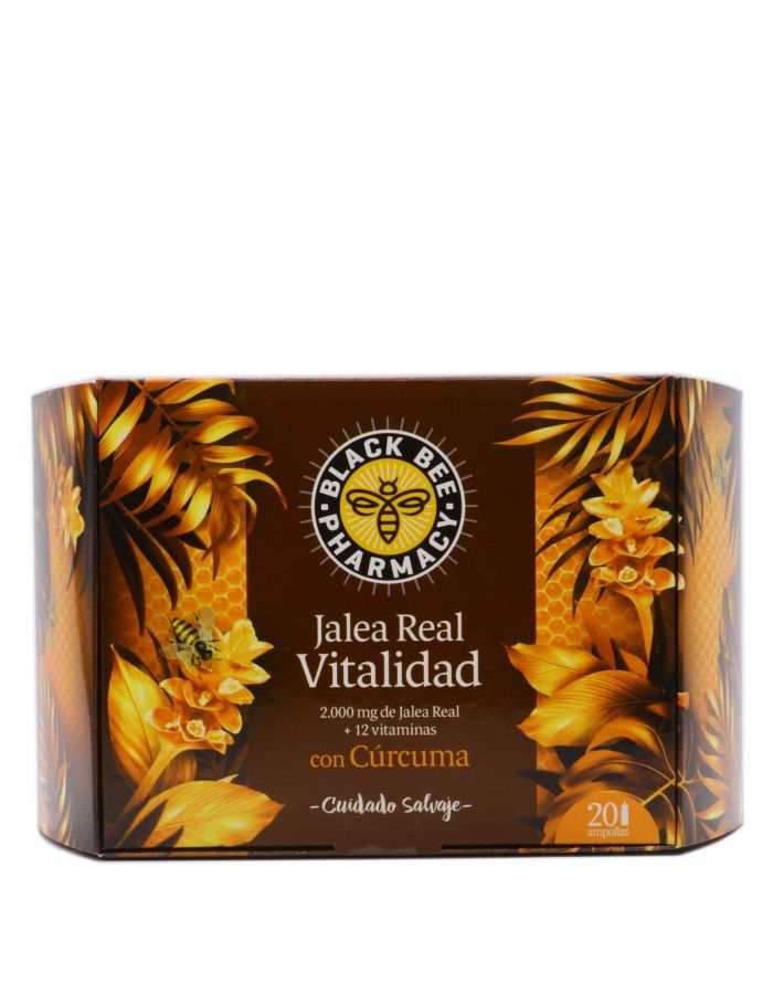Black Bee Jalea Real Vitalidad con Cúrcuma 20 Ampollas