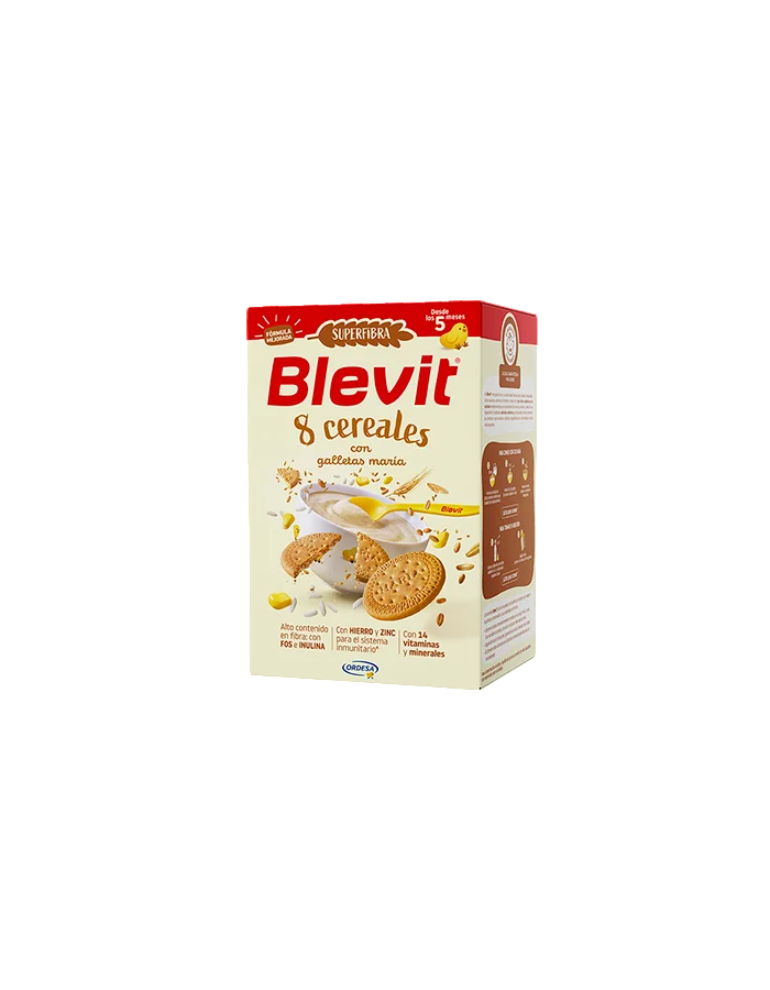 Blevit Superfibra 8 Cereales con Galletas María 500g                                                