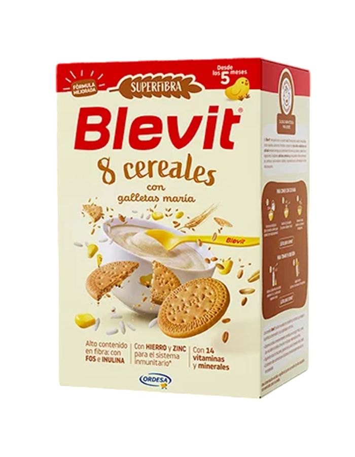 Blevit Superfibra 8 Cereales con Galletas María 500g