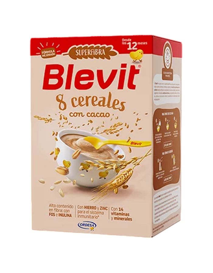 Blevit Superfibra 8 Cereales con Cacao 500g