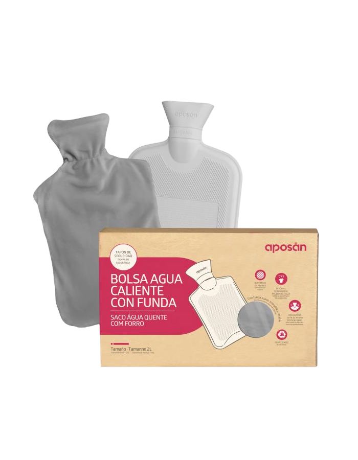 Bolsa Agua Caliente con Funda Aposan 2 Litros