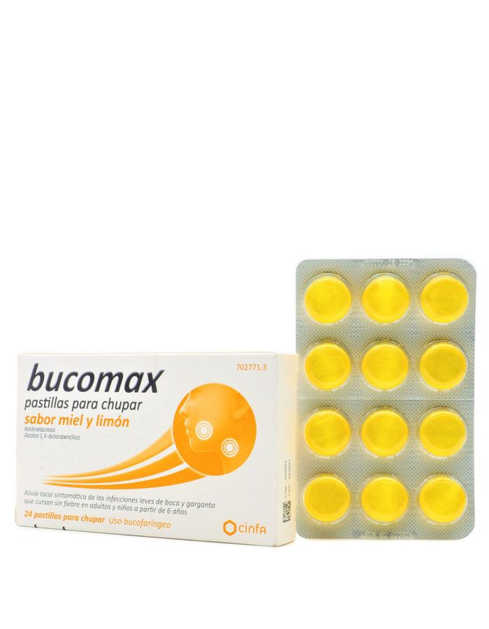 Bucomax Miel y Limón 24 Pastillas para Chupar