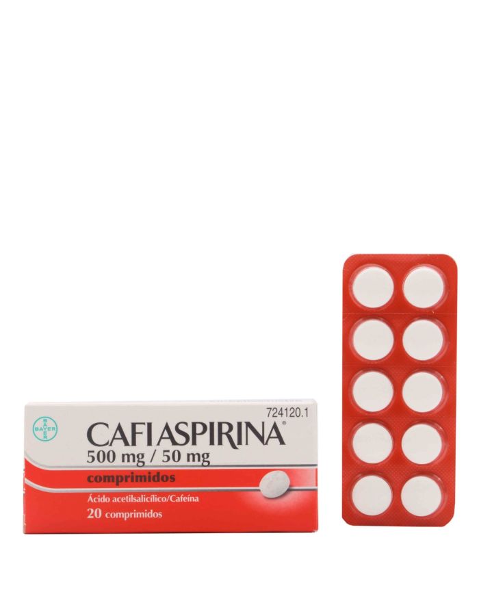 Cafiaspirina 500mg/50mg 20 Comprimidos