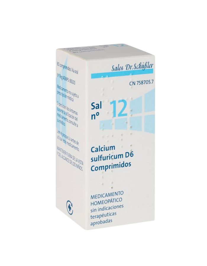 Calcium Sulfuricum D6 Sal Nº12 30 Comprimidos DHU Sales Schussler