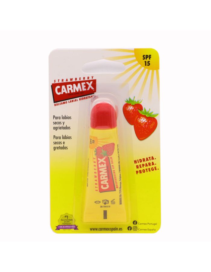 Carmex Strawberry Bálsamo Labial Fresa SPF15 10g tubo