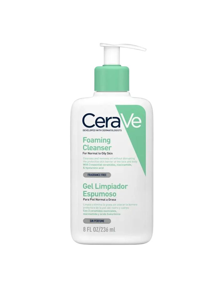 CeraVe Gel Limpiador Espumoso 236ml Piel Normal a Grasa