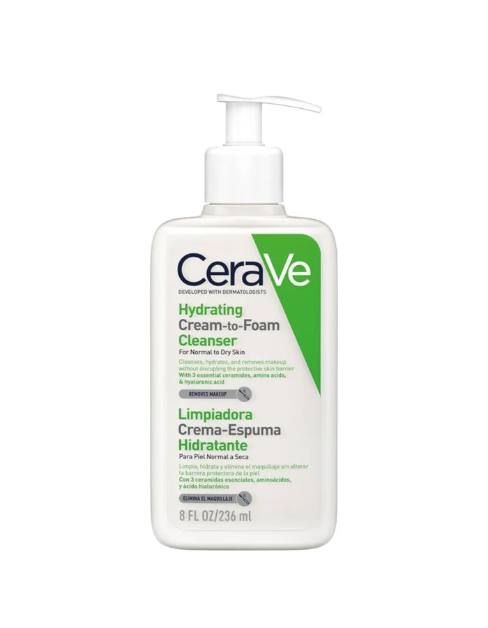 CeraVe Limpiadora Crema Espuma Hidratante 236ml Piel Normal a Seca