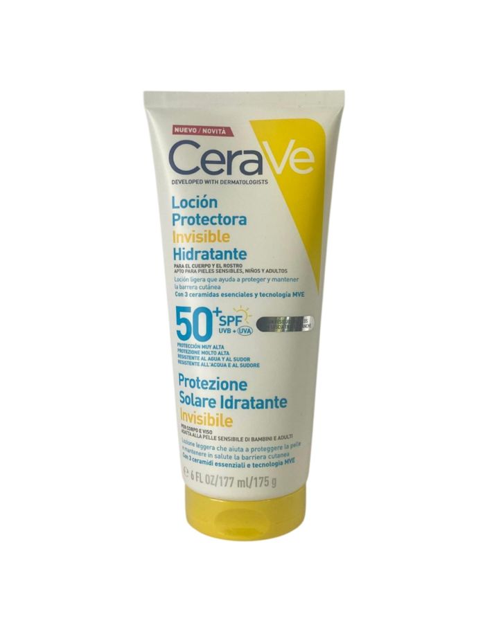 CeraVe Loción Protectora Invisible Hidratante SPF50+ 177ml