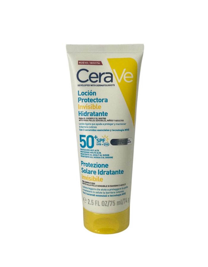 CeraVe Loción Protectora Invisible Hidratante SPF50+ 75ml