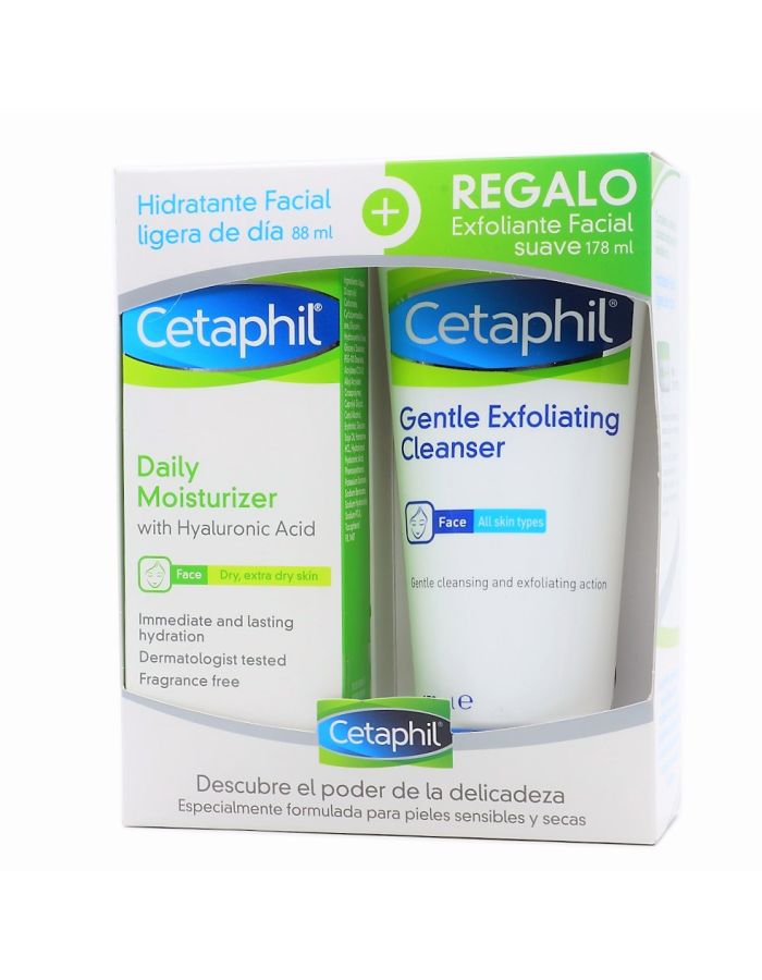 Cetaphil Hidratante Facial Ligera Día+Exfoliante Facial Suave Regalo Pack