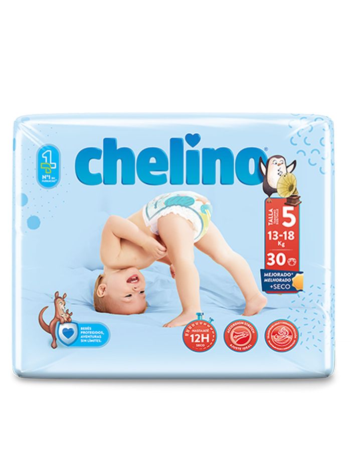 Chelino Pañales Talla 5 de 13-18kg 30 Pañales